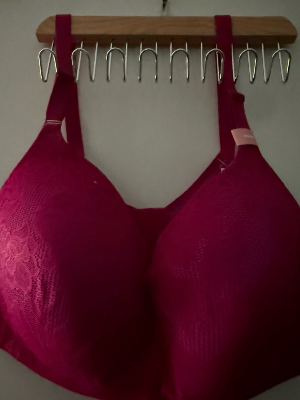 Cacique Lace Full-Coverage Bra in Fuchsia